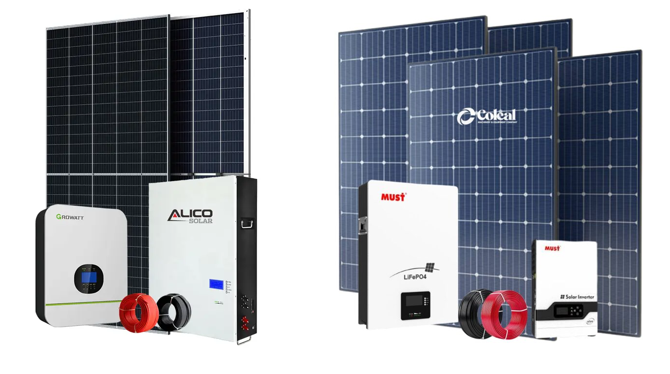 Solar hybrid system with battery storage
