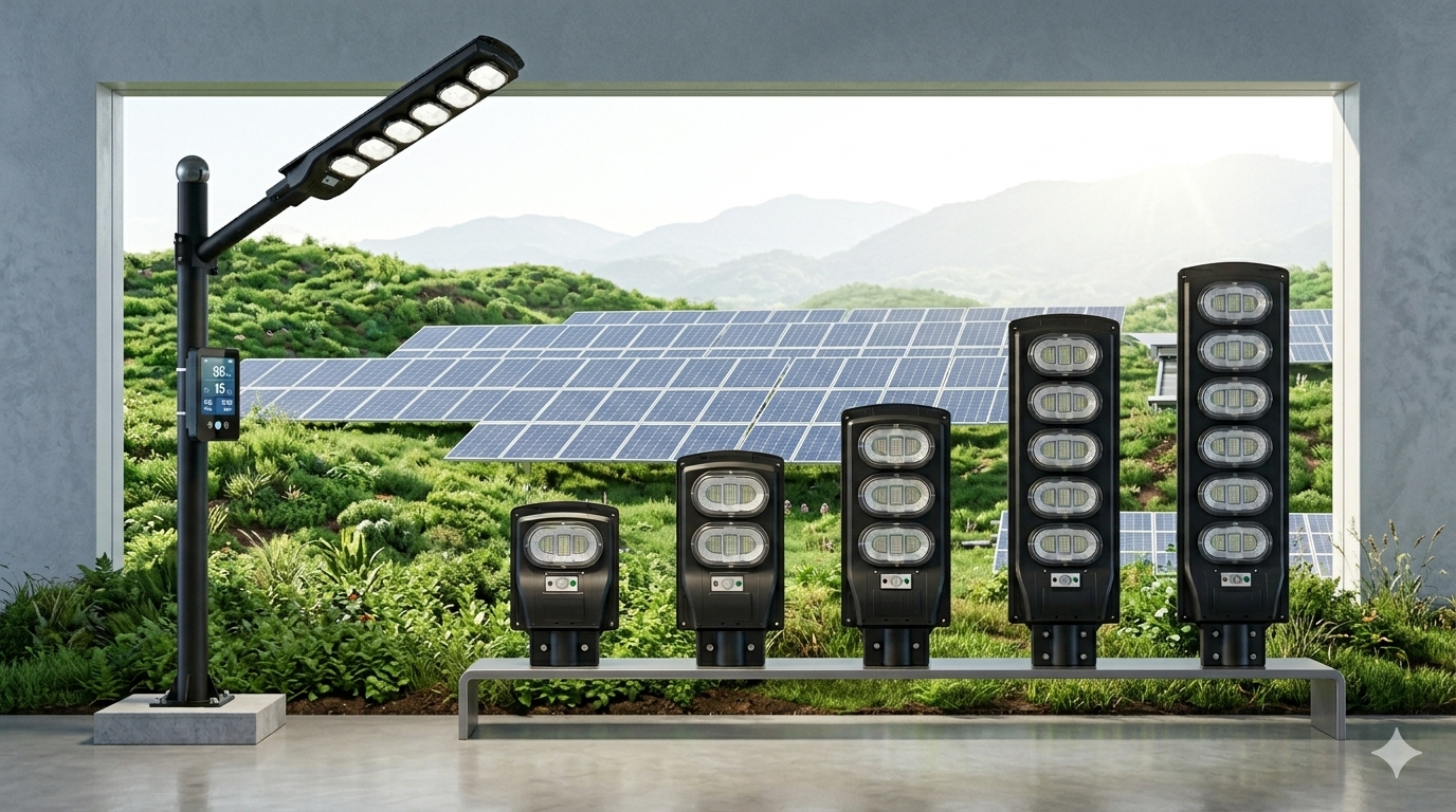 Solar powered street lamp